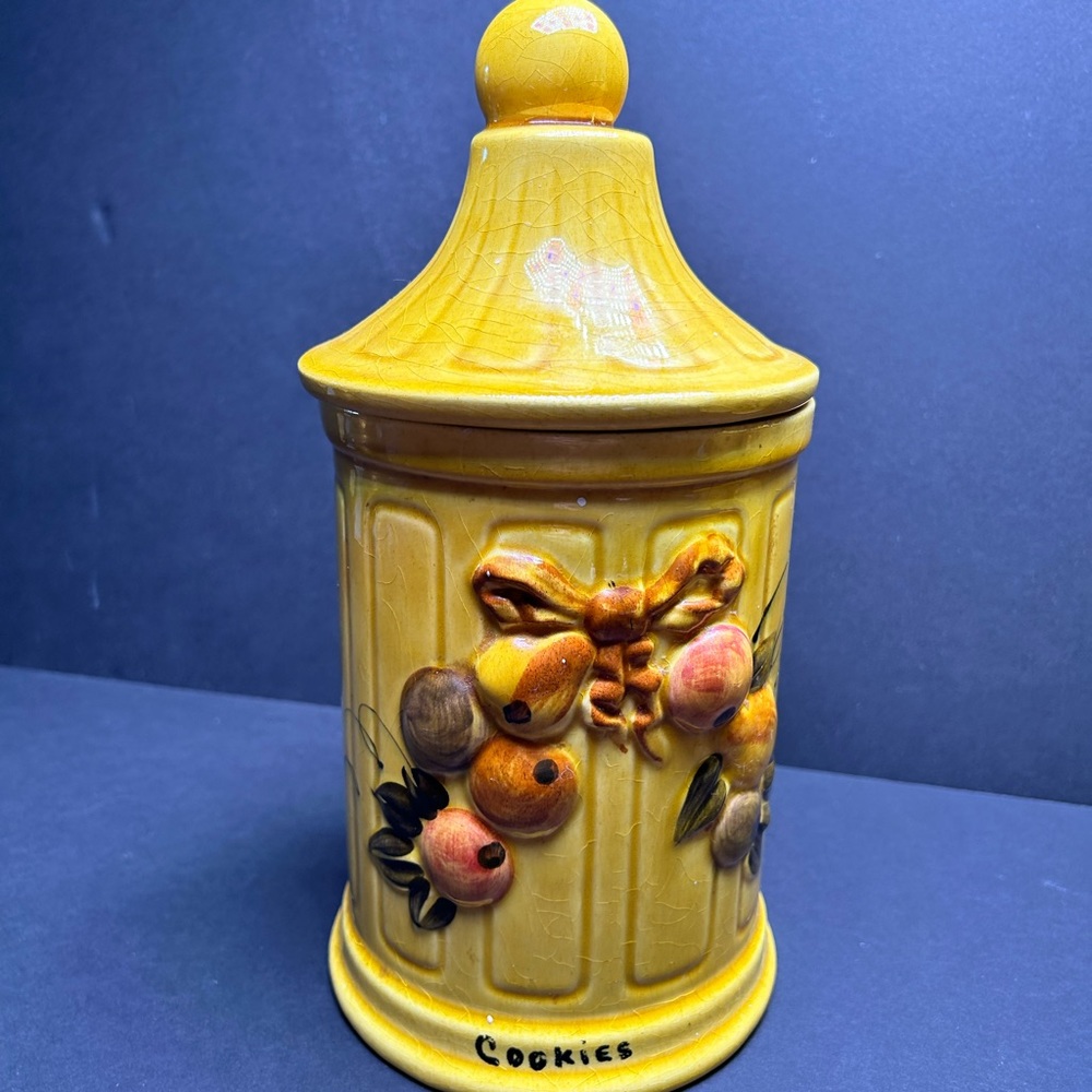 Vintage pottery canisters